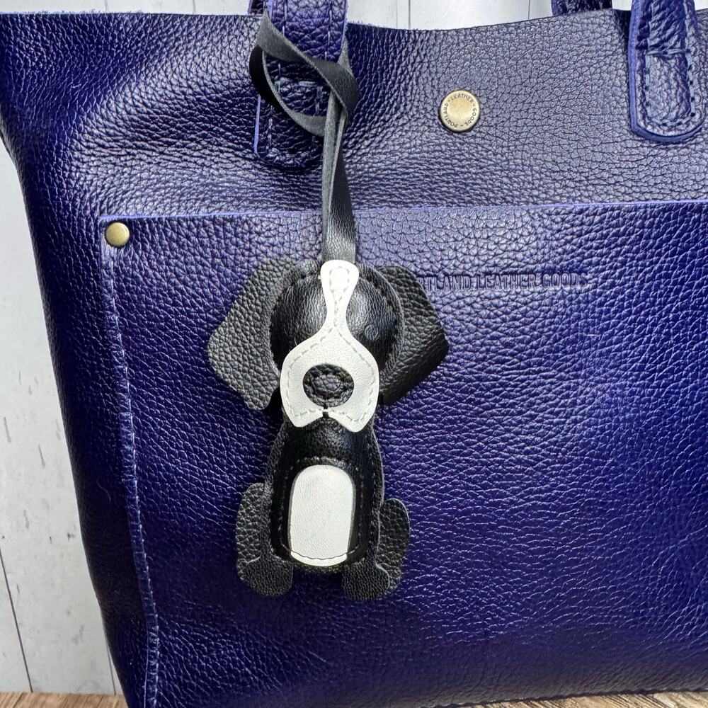 Hound Black Dog Bag Charm Dog Lover Purse Charm Golden Retriever Cute Dog Charm